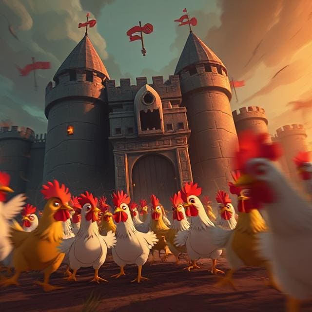 Epic battle scene