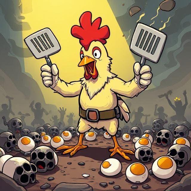 Chickens Fighting Zombies