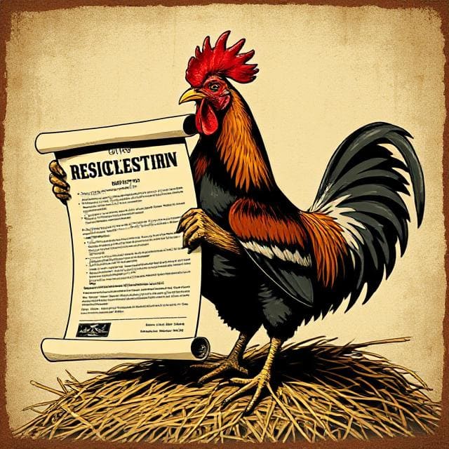Rebel Chicken Poster